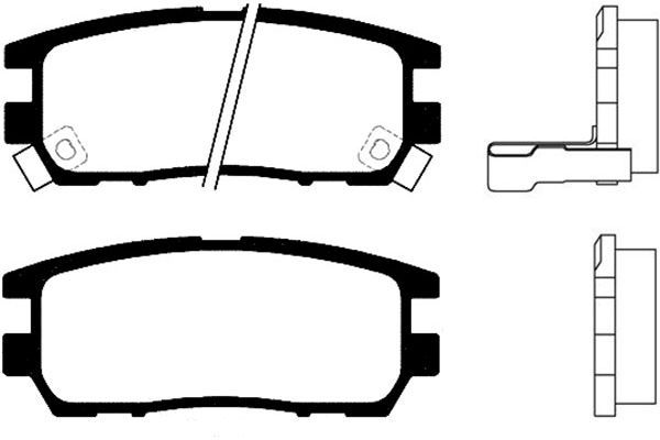 KAVO PARTS Комплект тормозных колодок, дисковый тормоз BP-5513